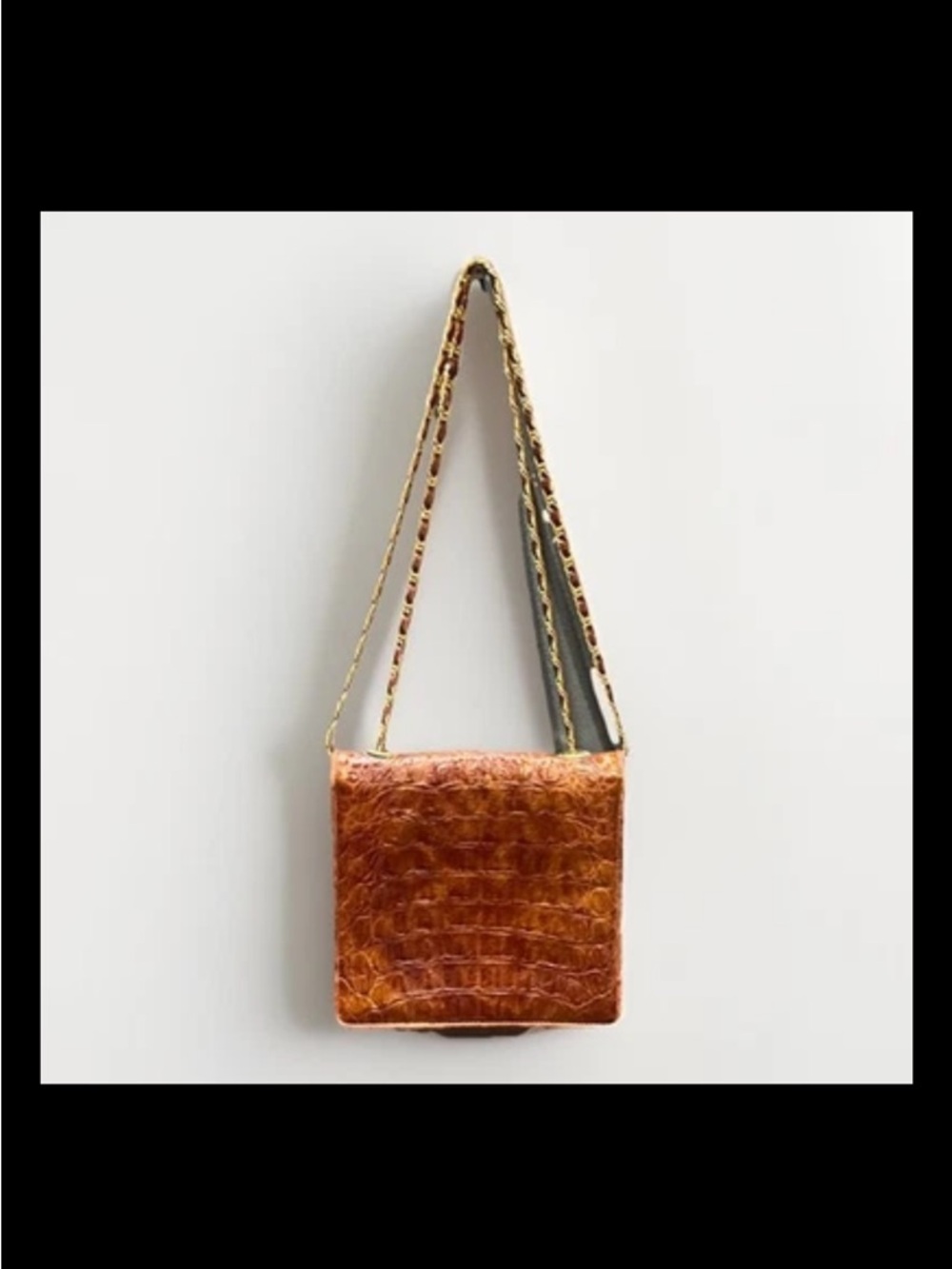 Vintage Jay Herbert New York Brown Leather Crossbody Shoulder Bag Purse